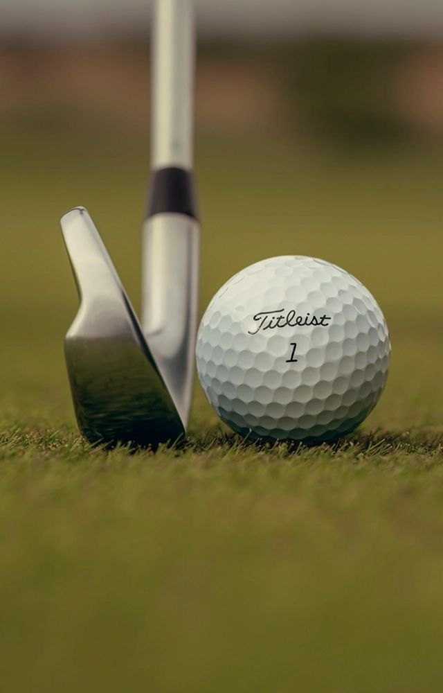 Golf ball close up